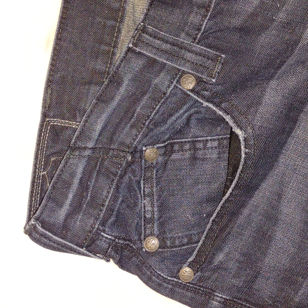 ROCK& REPUBLIC Henlee Boot Cut Frayed Bottom Jeans - Picture 5 of 11